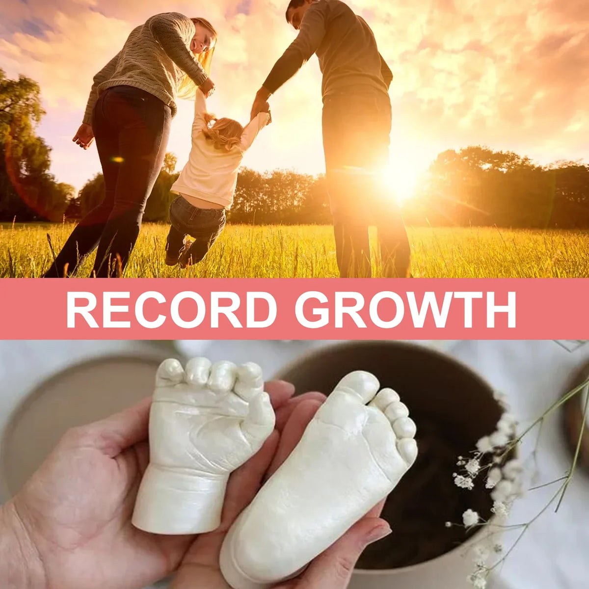 Baby 3D Hand & Foot Clone Mold Powder Set – Keepsake Gift