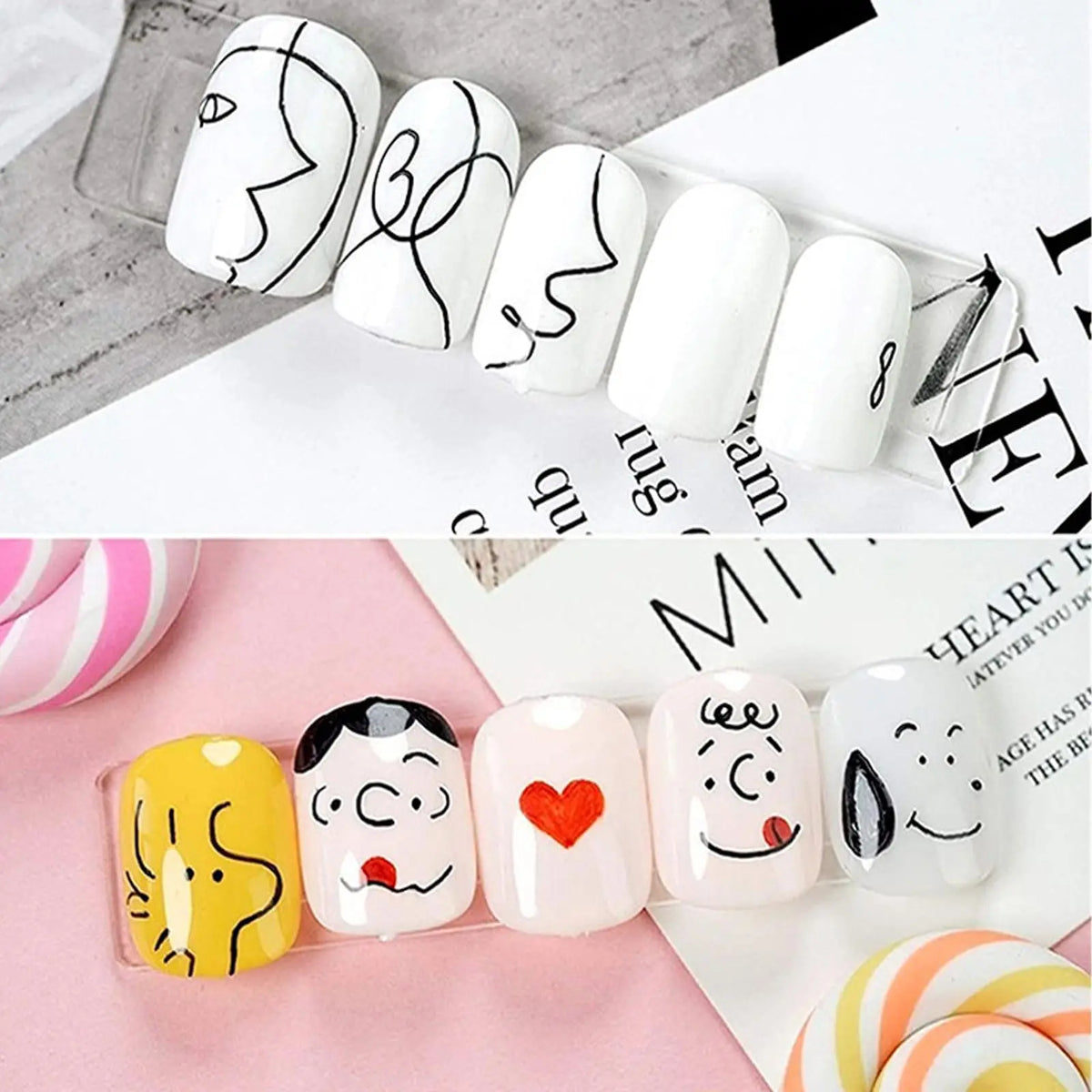 12 Colors Nail Art Pens Quick-dry DIY Design Markers Colorful Drawing