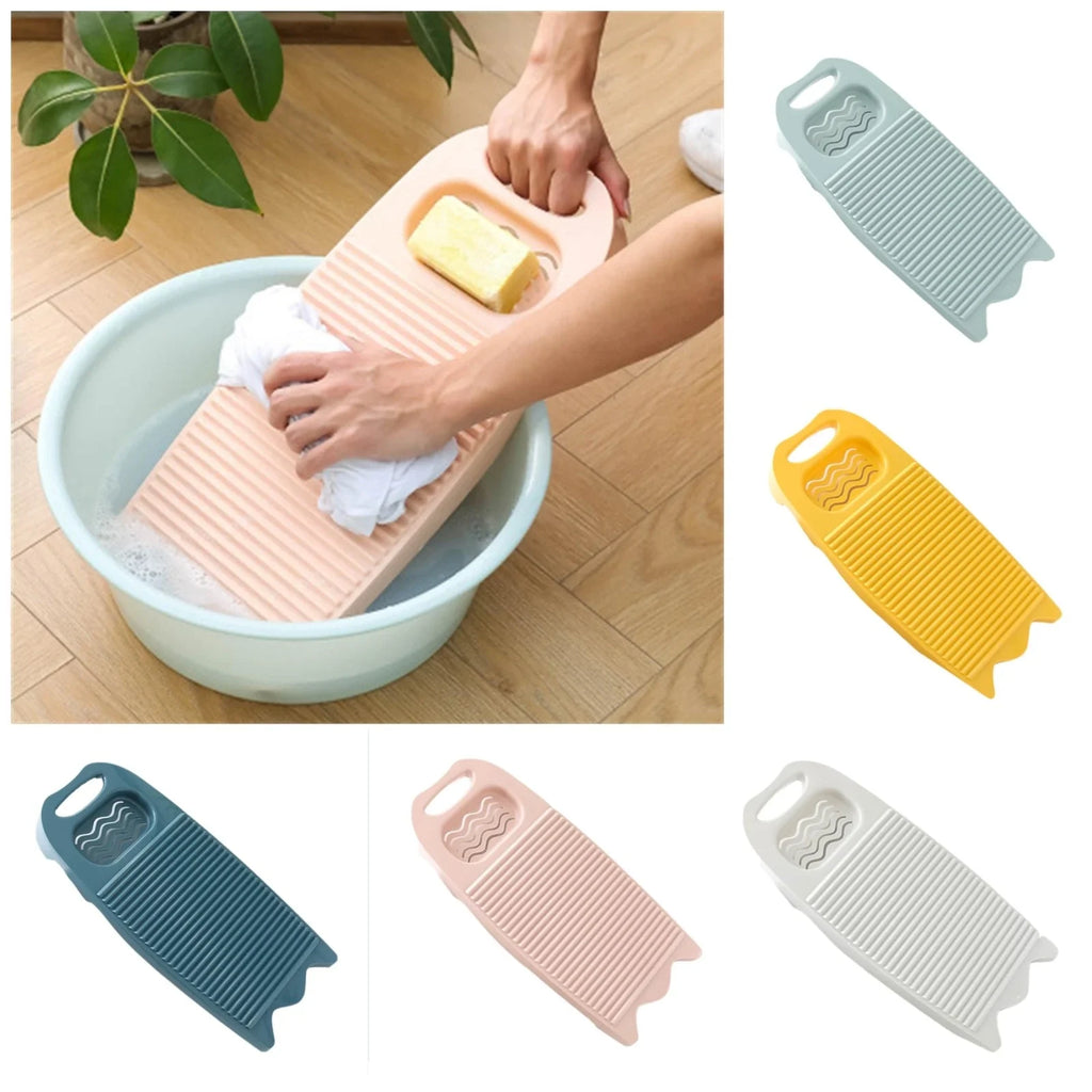 Thickened Plastic Washboard with Soap Holder | Hand Laundry