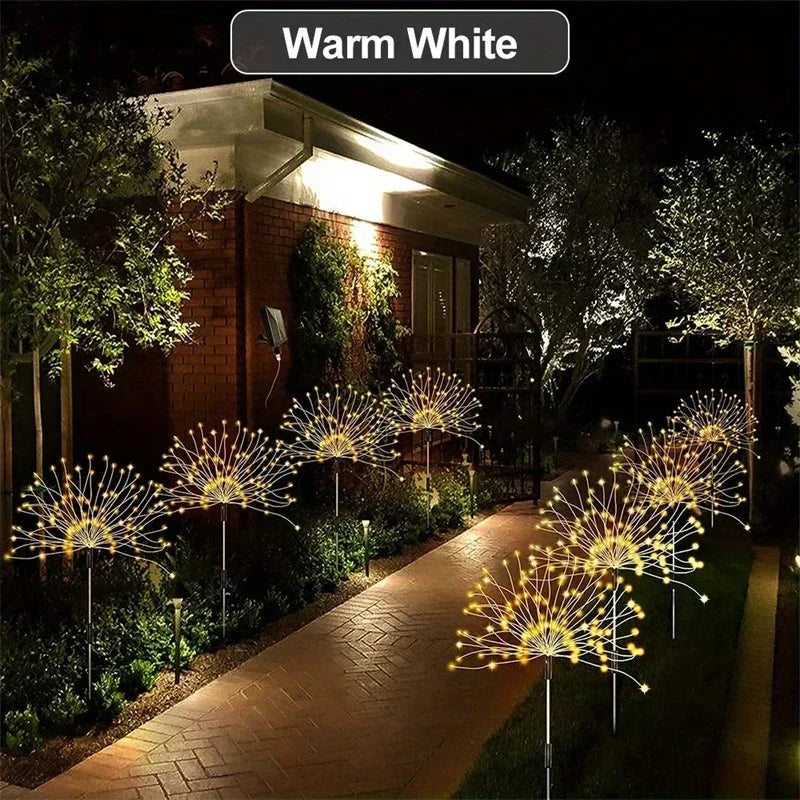 Solar Firework Fairy String Lights – 8 Modes, IP65, 5M
