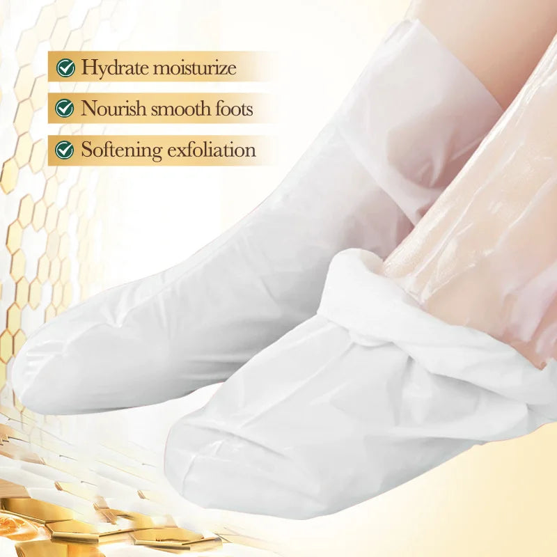 BIOAQUA Honey Exfoliating Foot Mask 5 Pairs – Dead Skin Remover