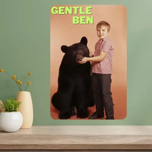Gentle Ben Classic TV Show Metal Poster Sign | Vintage Wall Art