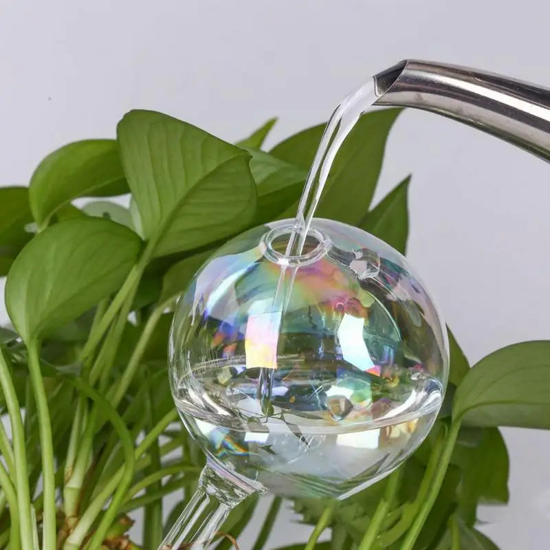 Plant Watering Globes Rainbow Gradient Automatic Bulbs Clear Flower
