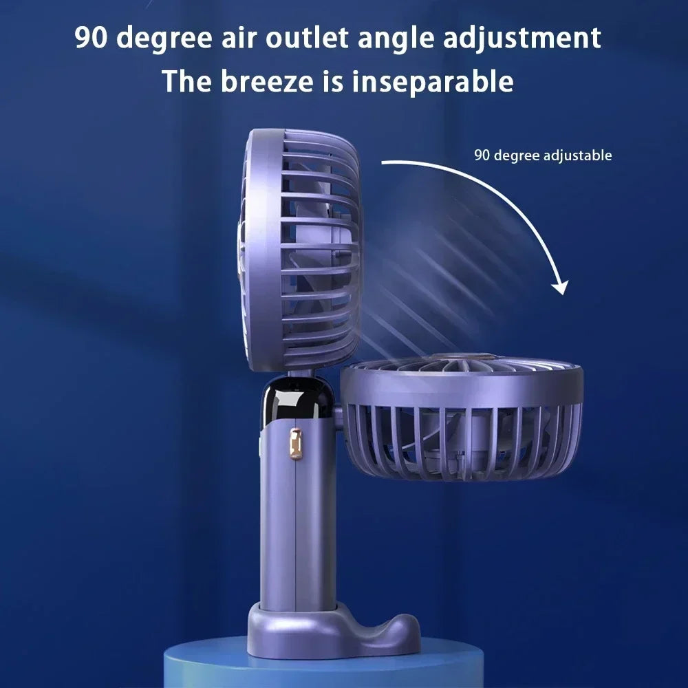 URGGU Foldable Neck Fan – 5-Speed USB Rechargeable & Phone Stand