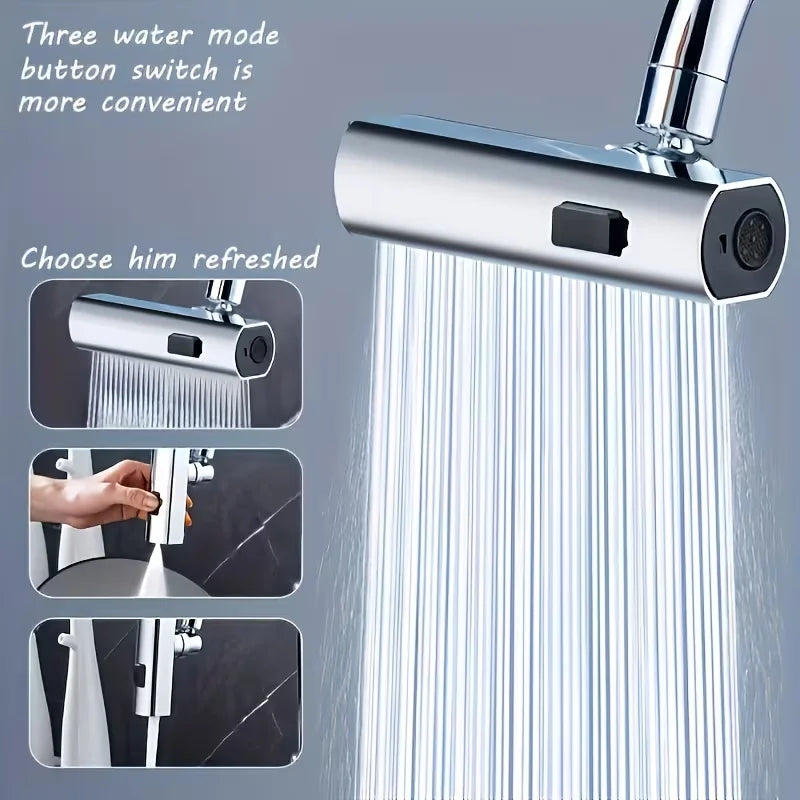 RV Kitchen & Bathroom Faucet | 3-Mode Rotatable Single Handle