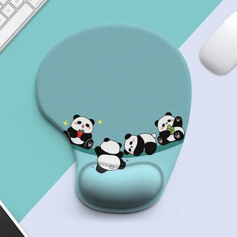 Cartoon Animal Silicone Mouse Pad & Wrist Rest Desk Mat