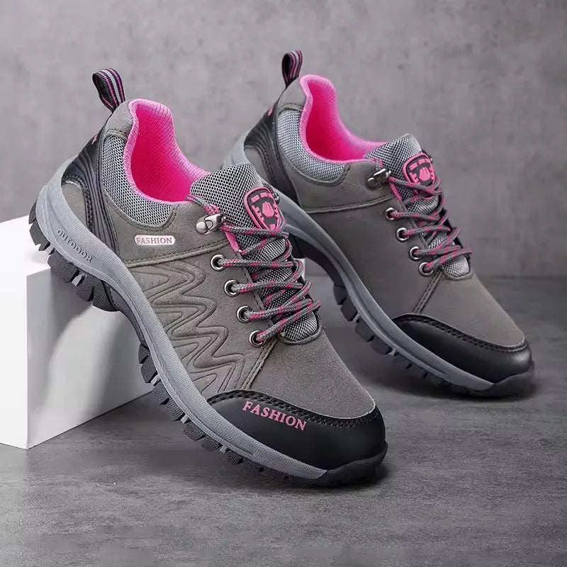 Women's Breathable Mesh Hiking Sneakers – Anti-Slip Outdoor Shoes
