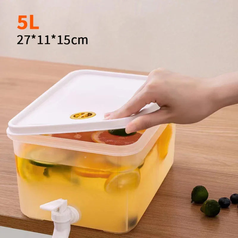 Cold Water Bucket Faucet Refrigerator Jug Dispenser Kettle Summer