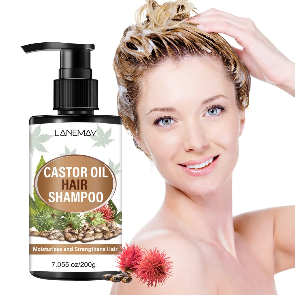 Lanemay Castor Oil Herbal Shampoo – Moisturizing & Strengthening