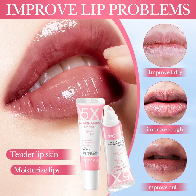 5X Niacinamide Plumping Lip Mask – Overnight Hydration 10g