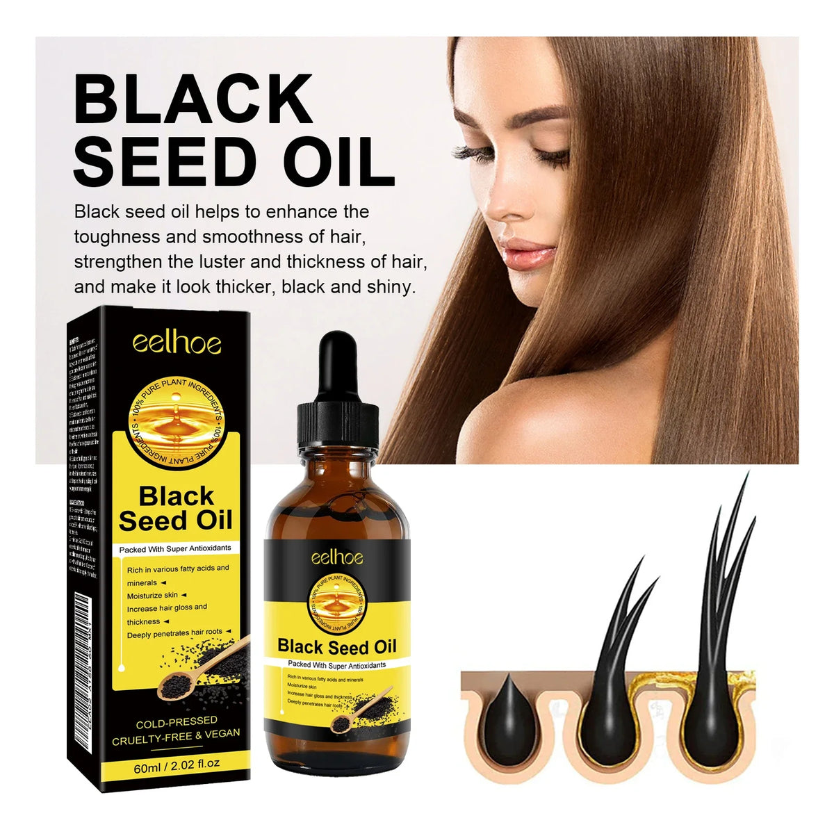 Eelhoe Hair Growth Essential Oil – Scalp & Follicle Treatment