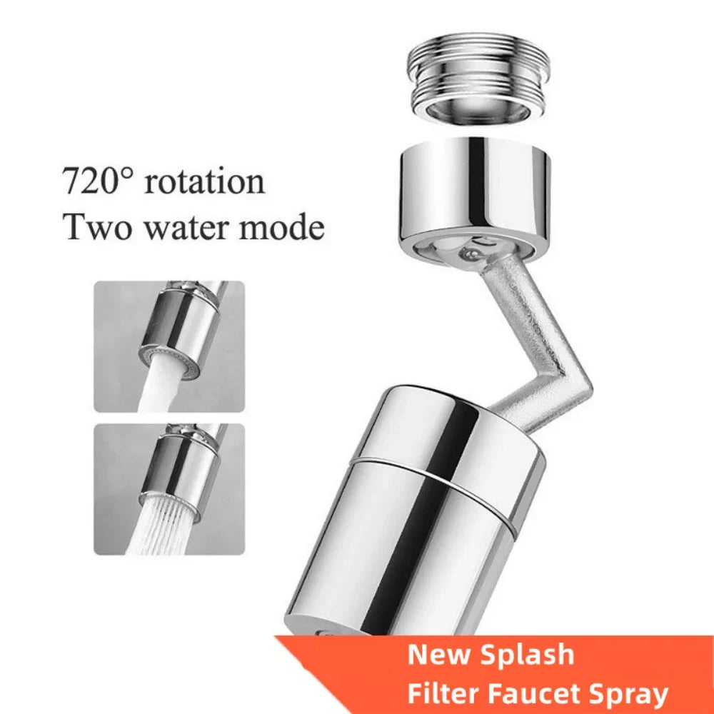 Faucet Extender 720 Rotation Sprayer Head Universal Anti-splash Water