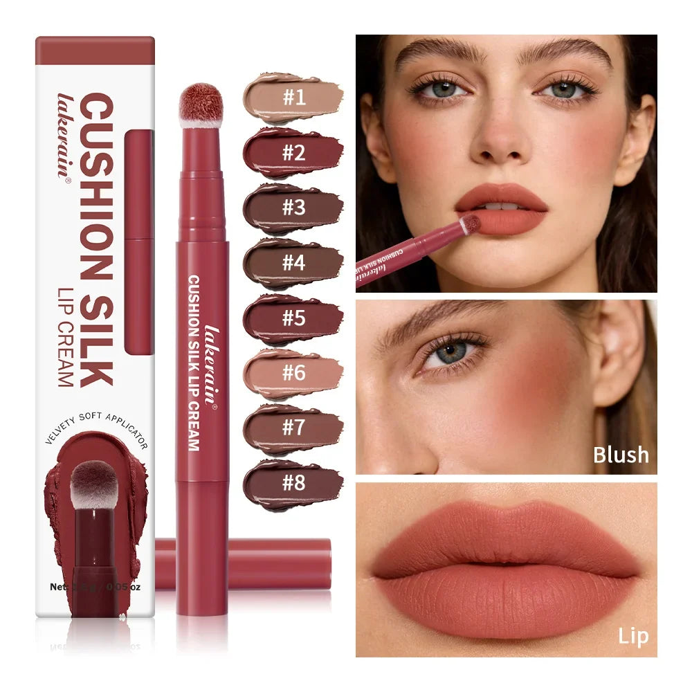 Lakerain 2-in-1 Matte Lip Stain & Blush Air Cushion Cream