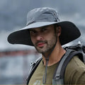 Summer Mountaineering Fishing Hat Men's UV Resistant Fisherman Large