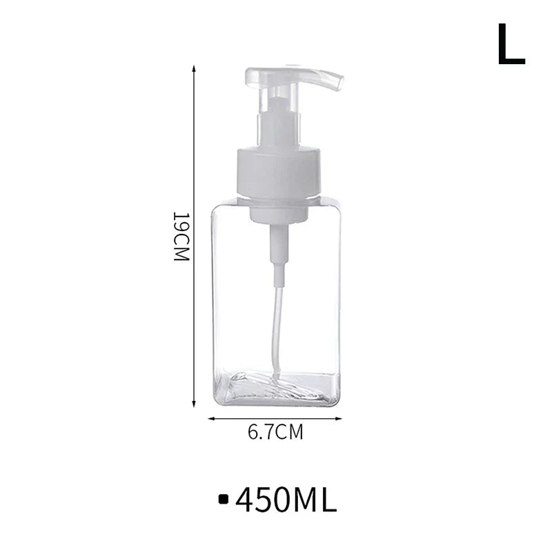 250 Transparent Large Foam Dispenser Plastic Pump Bottles Mini Empty