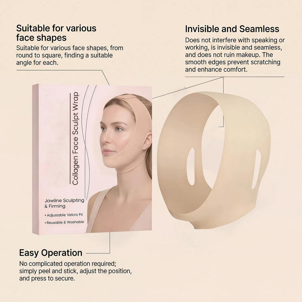 V-Shape Face Firming Strap | Adjustable Jawline Sculptor