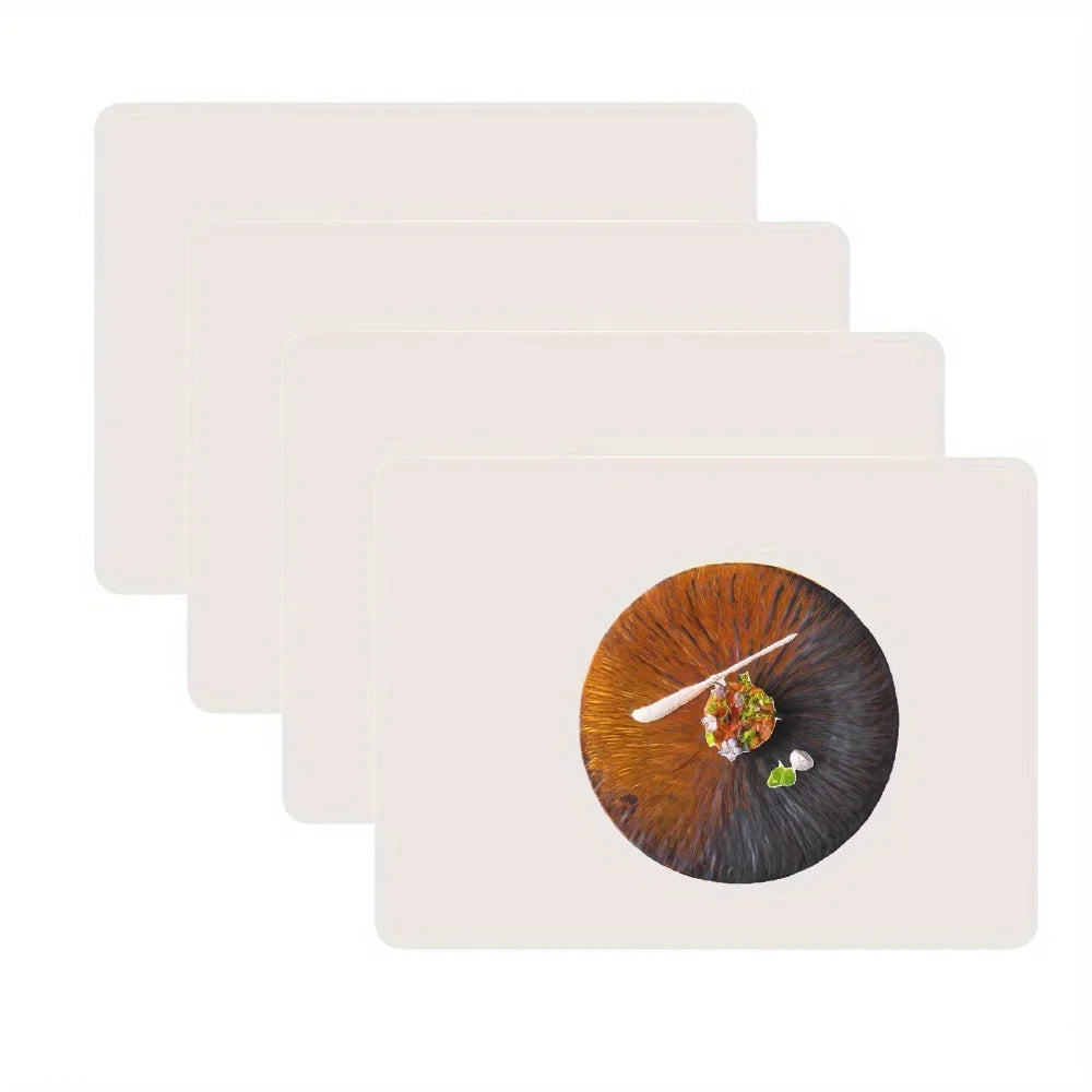 Leeseph Silicone Placemats Non-slip Waterproof Stain Resistant