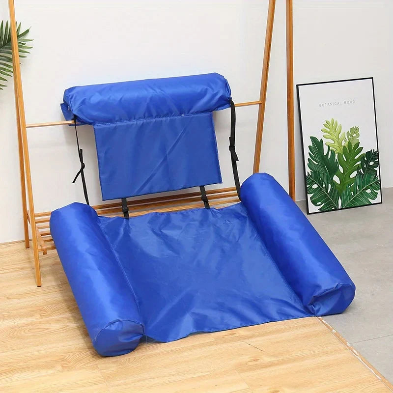 Inflatable Pool Float Hammock Lounge Chair & Water Mat