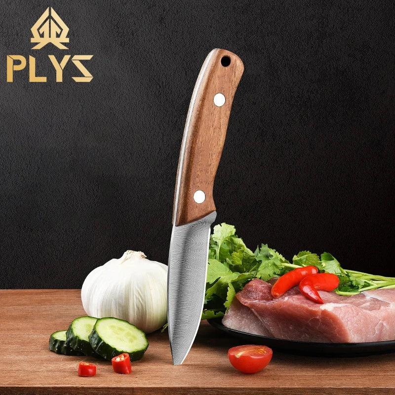PLYS Stainless Steel Fruit Paring Knife with Holster