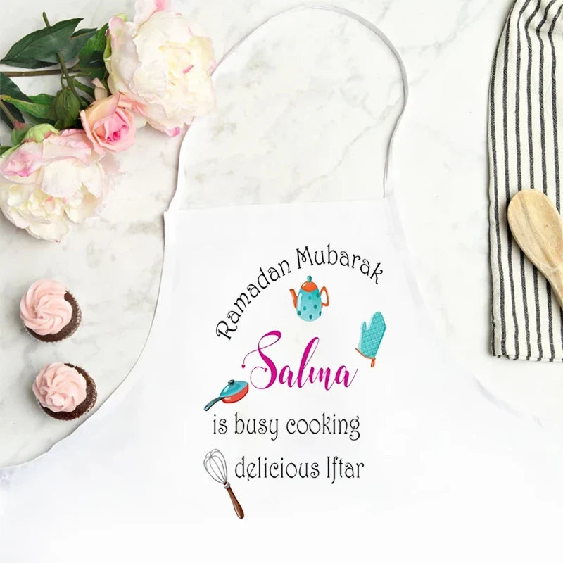 Personalized Ramadan Mubarak Apron | Custom Name Eid Gift
