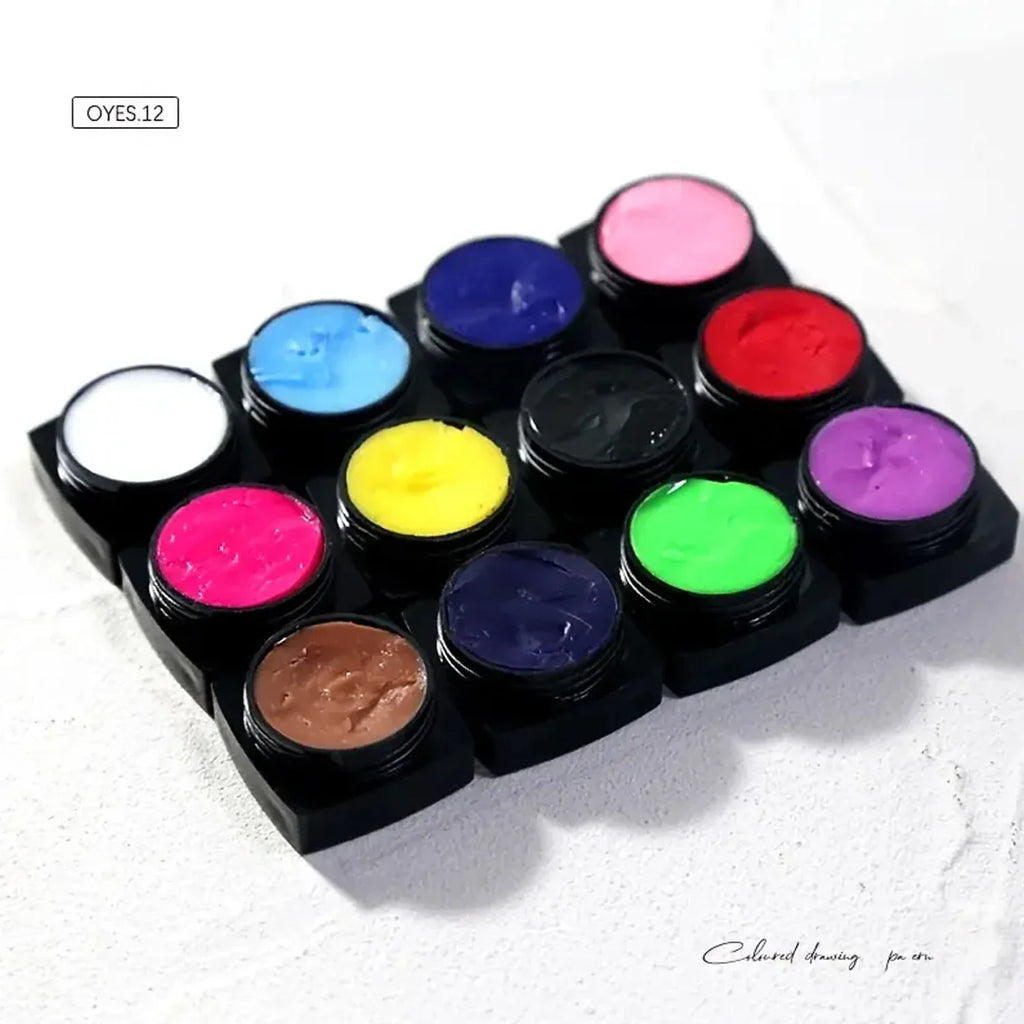 Nail Art Accessories Carving Gel Supplies 3D 4D Model Carved