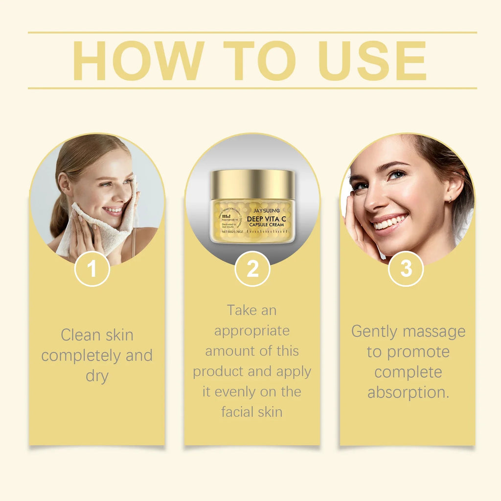Vitamin C Gold Capsule Face Cream – Brighten & Hydrate 50g