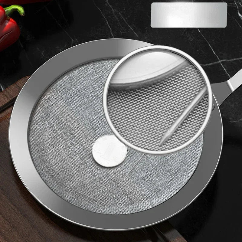 Stainless Steel Fat Skimmer Spoon – Fine Mesh Food Strainer
