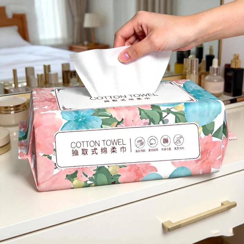 Disposable Facial Towel Wipes – Makeup Remover, Dry & Wet Use