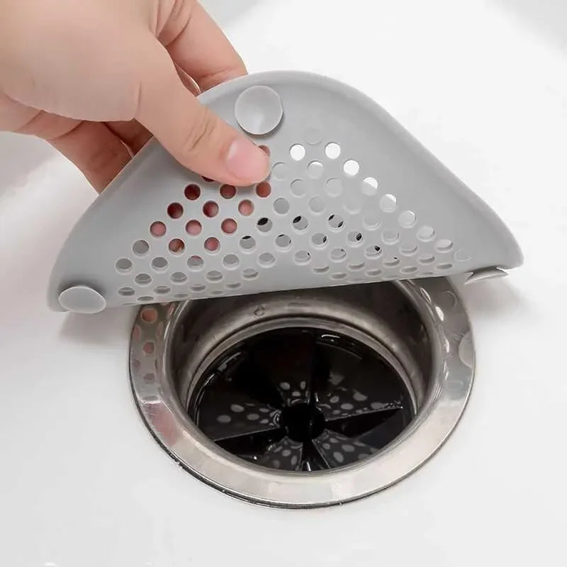 Silicone Square Shower Drain Cover & Sink Strainer 2-Pack