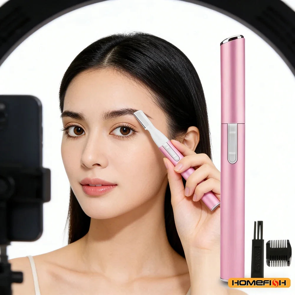 Mini Electric Eyebrow Shaver Facial Hair Remover Neck Lips Arms Legs