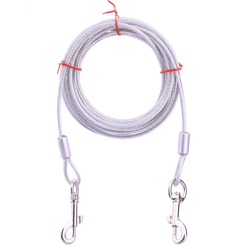 Heavy Duty 3m Dog Tie-Out Cable | Coated Steel Wire Leash
