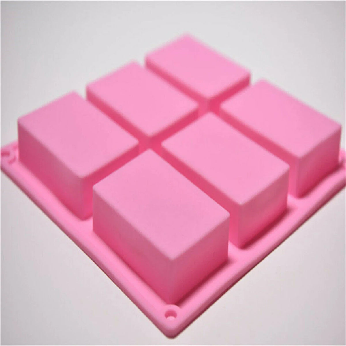 6-Cavity Silicone Soap & Baking Mold – Non-Stick Reusable