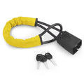 Car Steering Wheel Lock Seat Belt Socket Steel Rope Truck SUV Van RV