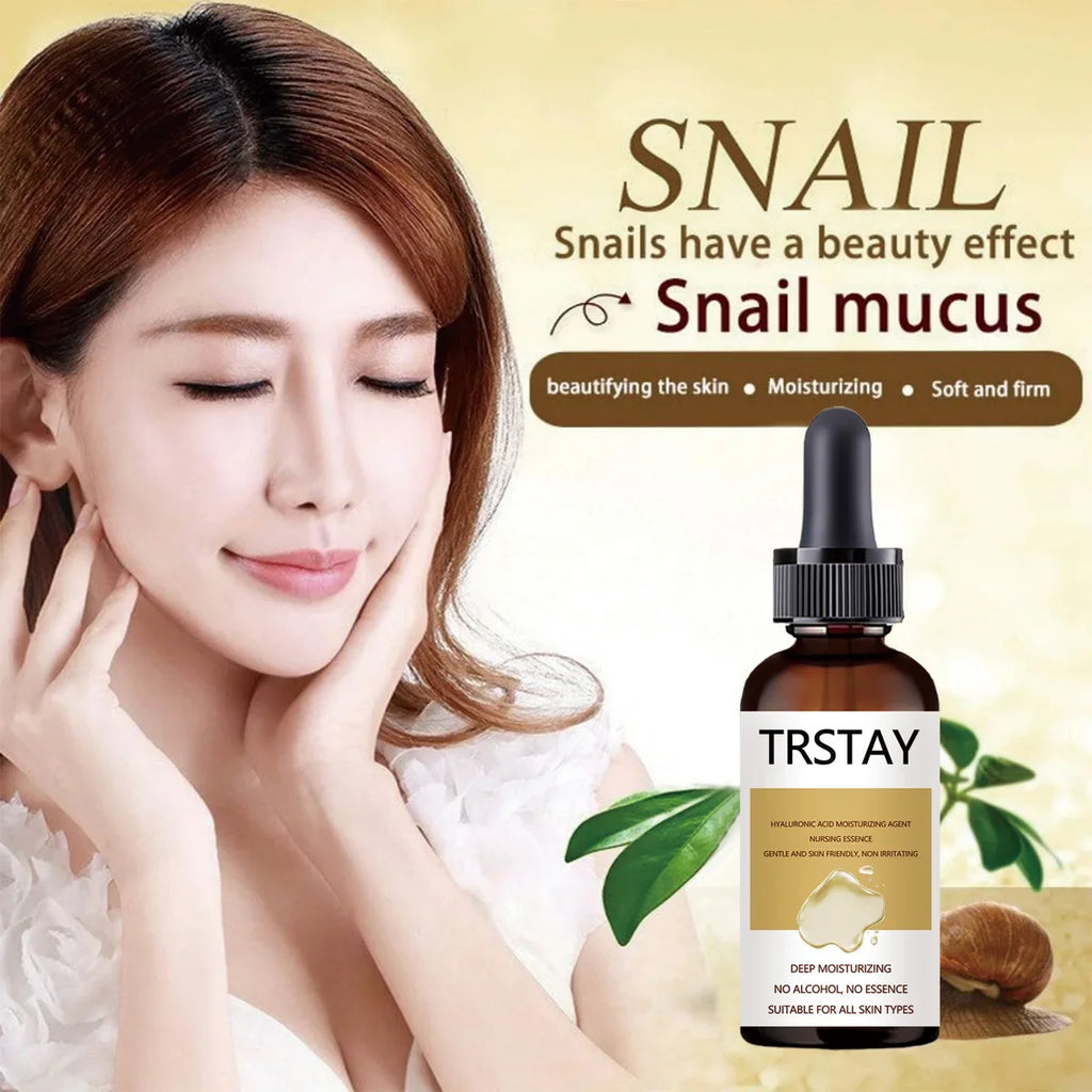 Snail Extract Serum Face Essence Anti Wrinkle Hyaluronic Acid Aging