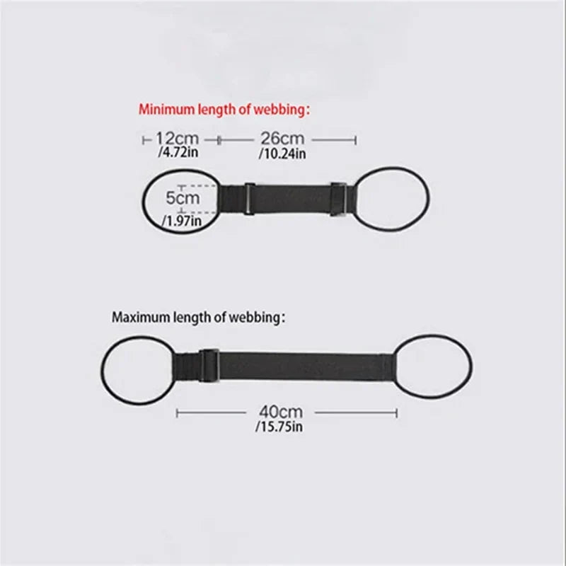Adjustable Elastic Luggage Strap – Bungee Suitcase Security Belt