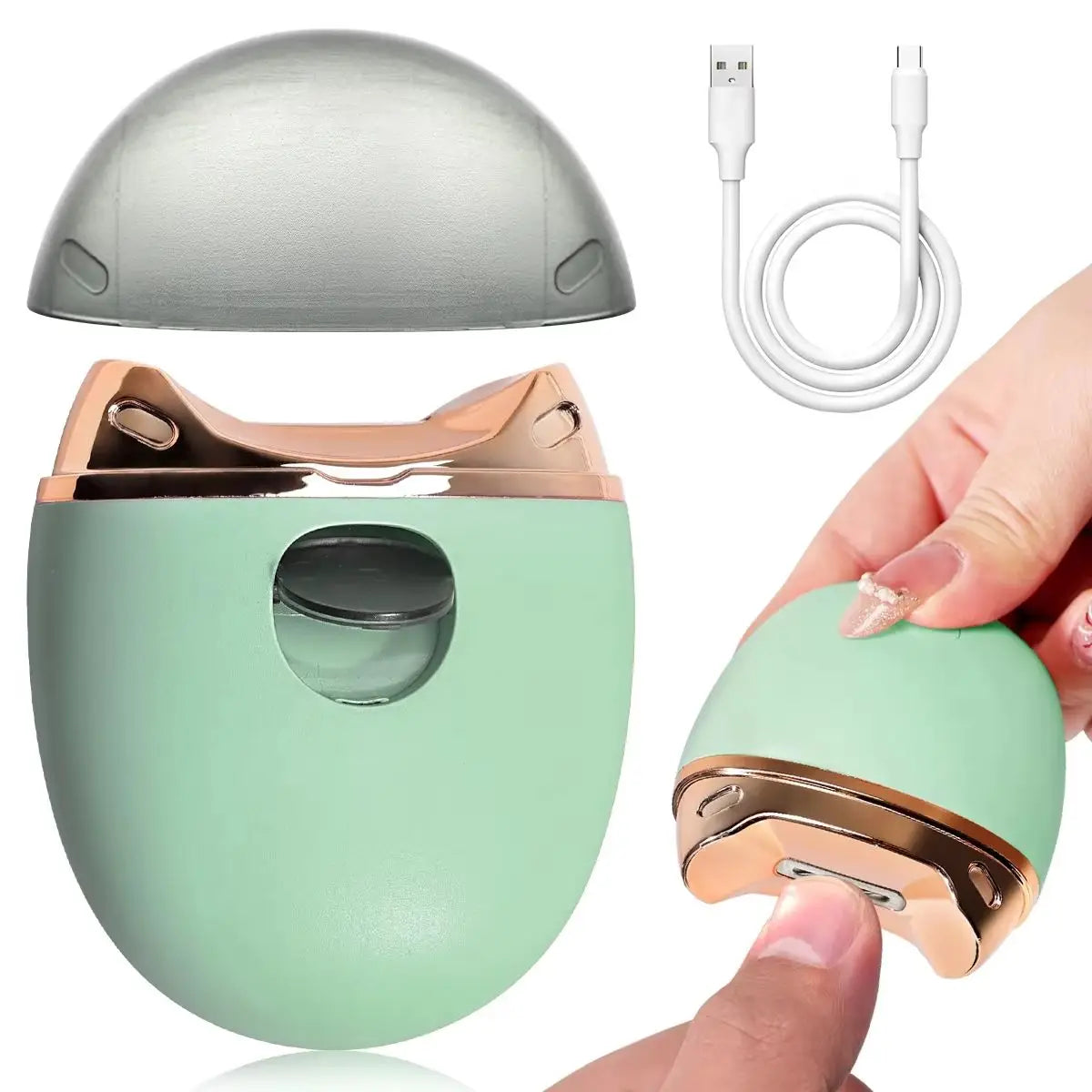 Electric Anti-splash Nail Clipper Trimmer Baby Adult Manicure