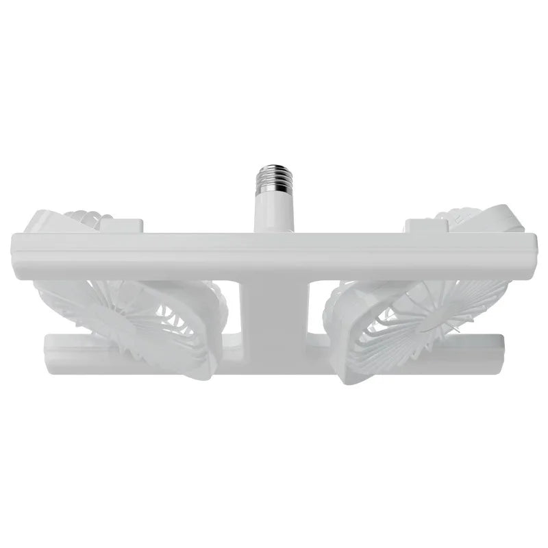 Double Row H LED Ceiling Fan Light with Remote – 3-Color