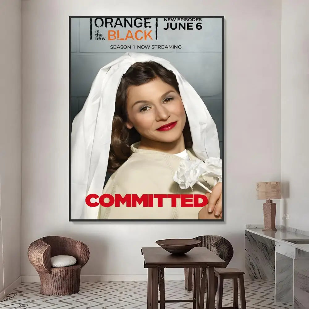 Orange Is the New Black Poster – HD Waterproof Wall Sticker