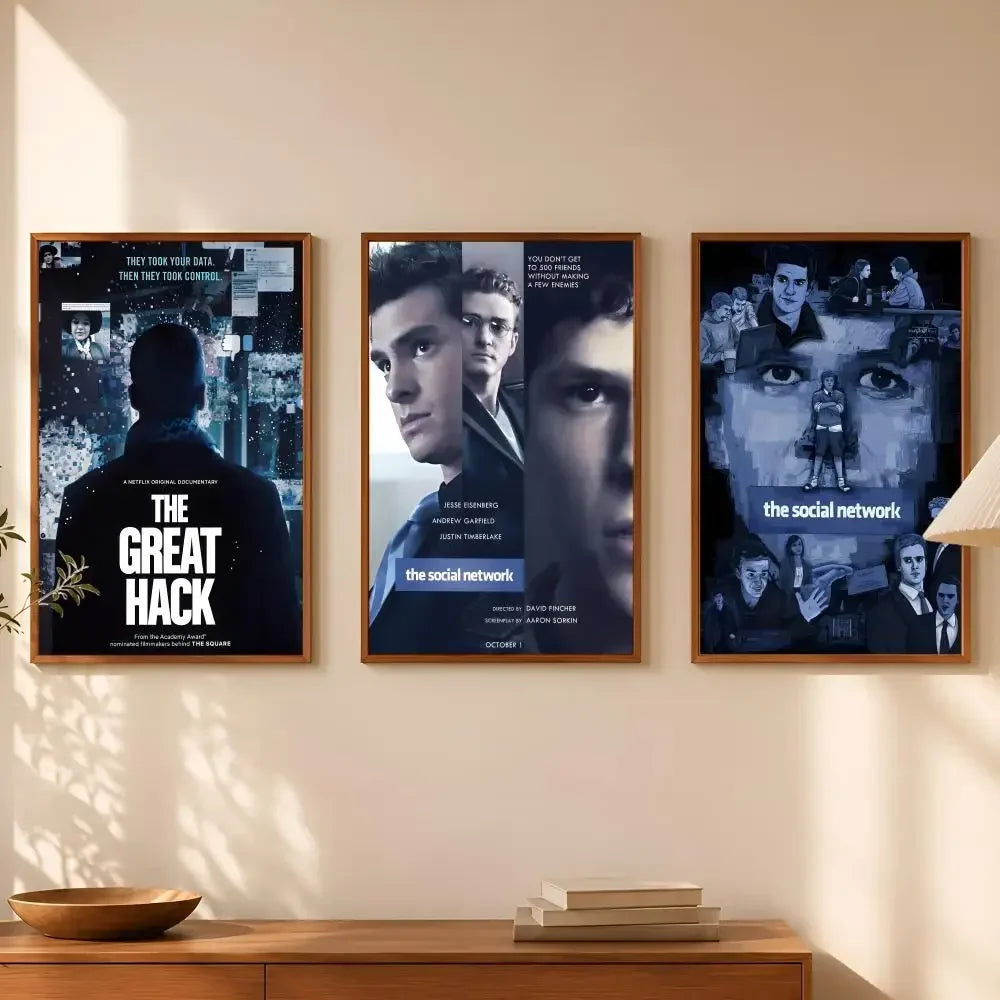 The Social Network Movie Poster – HD Self-Stick PVC Wall Art