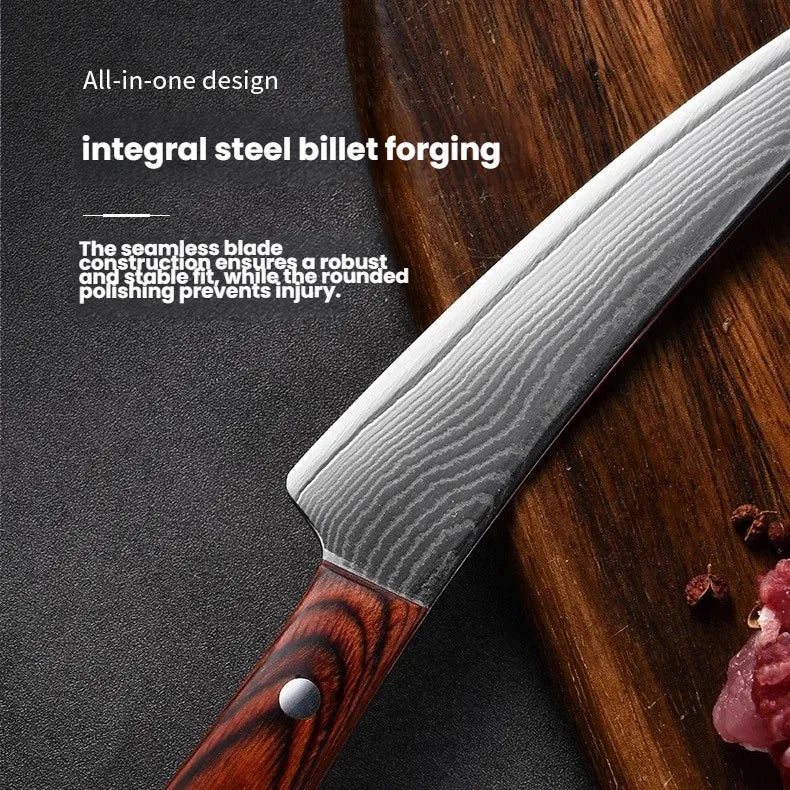 Damascus Steel Boning Knife – 67-Layer Full Tang Fillet Knife