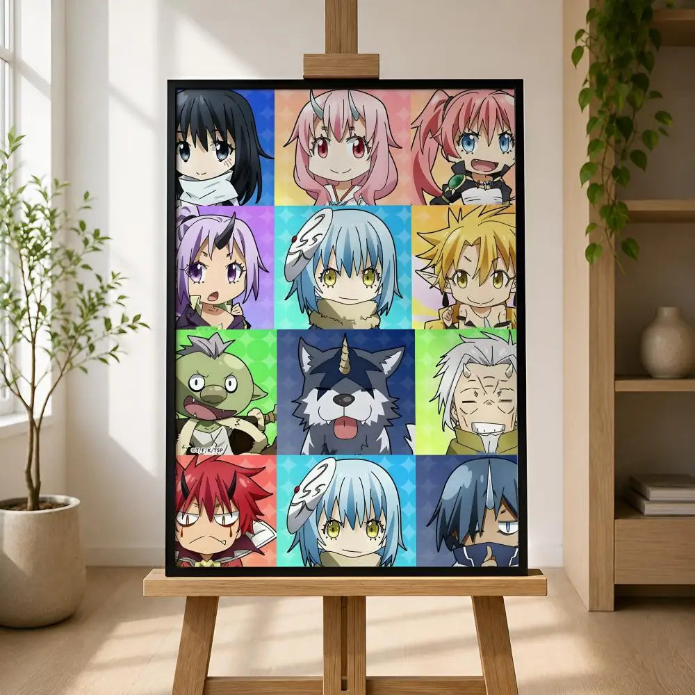 TenSura Anime PVC Wall Poster – Waterproof Peel & Stick HD Art