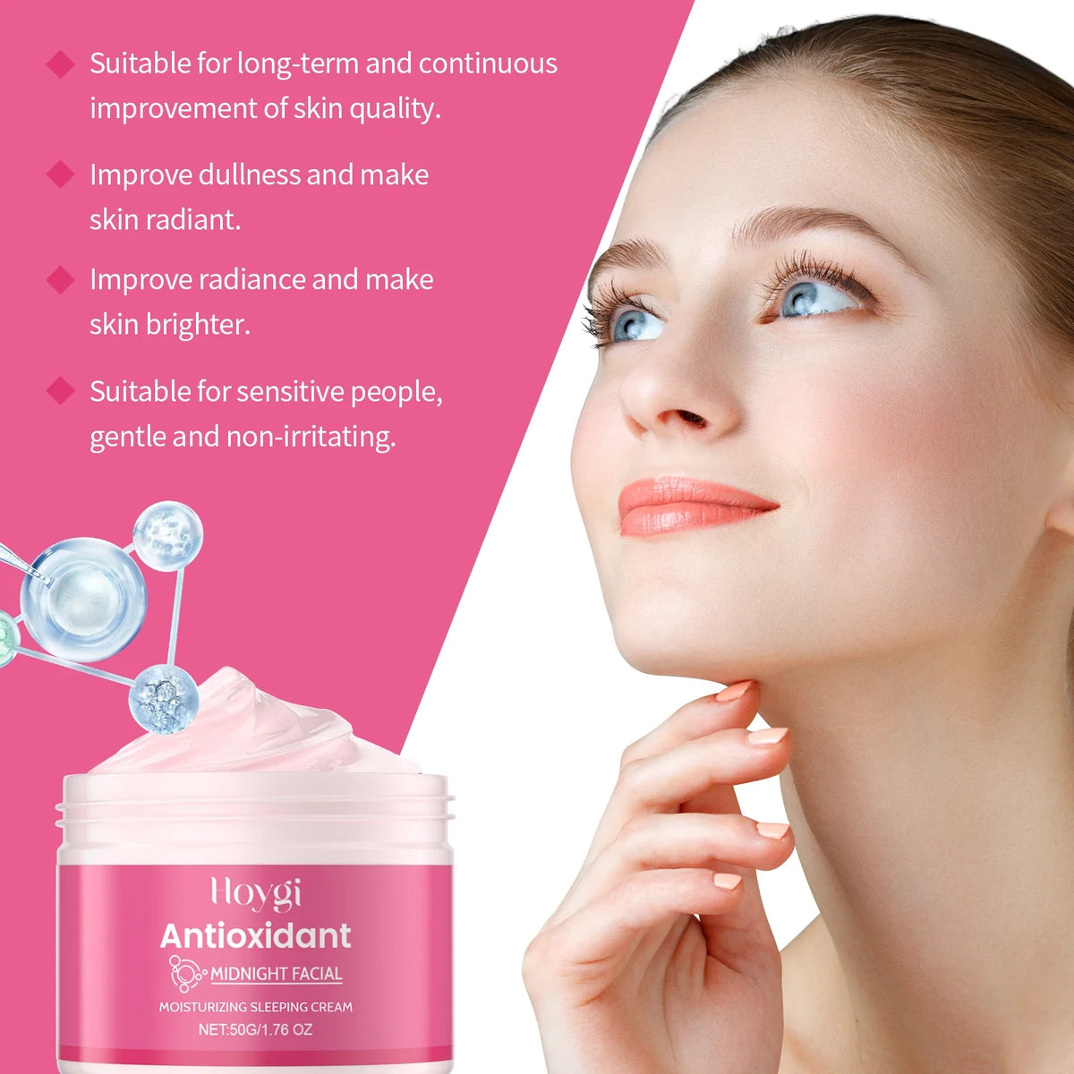 Night Face Cream Repair Damaged Skin Treatment Firming Increase