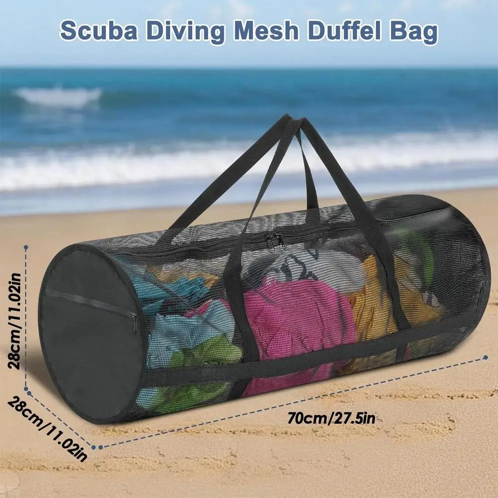 Foldable Mesh Swim Bag – Large Beach & Water Sports Gear Bag
