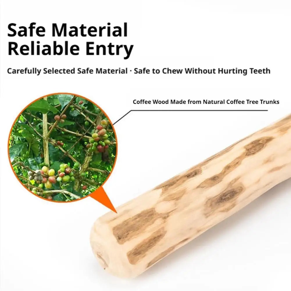 Natural Coffee Wood Dog Chew Sticks – Dental & Safe