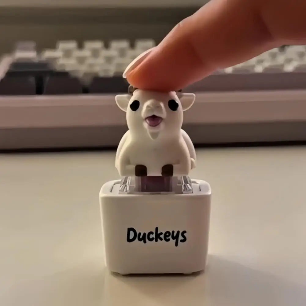Screaming Goat LED Clicker Keychain – Animal Sound Fidget Toy