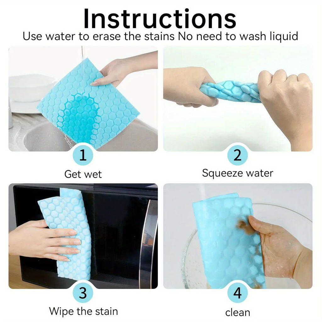 Magic Melamine Sponge Wipes – Reusable Super Absorbent Cloth