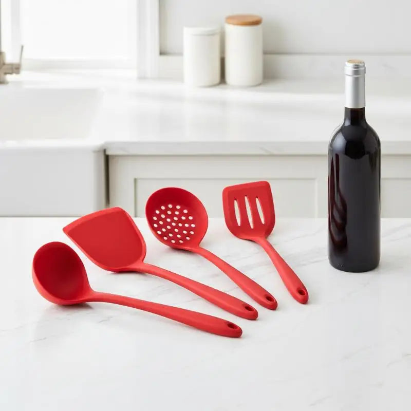 Silicone Kitchen Utensil Food-grade Including Soup Ladle Spatula Rice