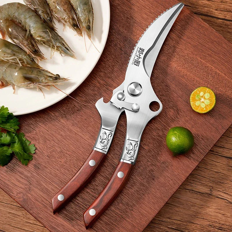Heavy-Duty Stainless Steel Kitchen Scissors & Poultry Shears