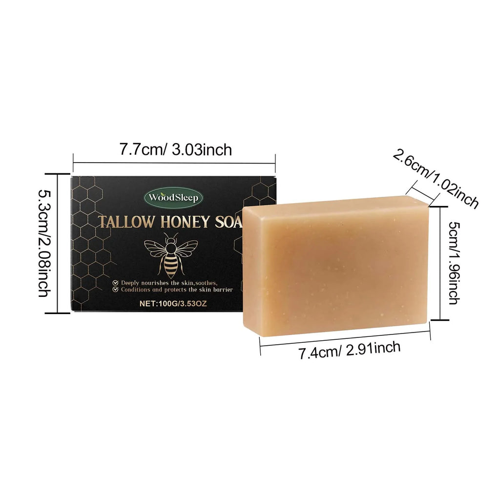 Tallow & Honey Soap Bar – Moisturizing Face & Body Cleanser