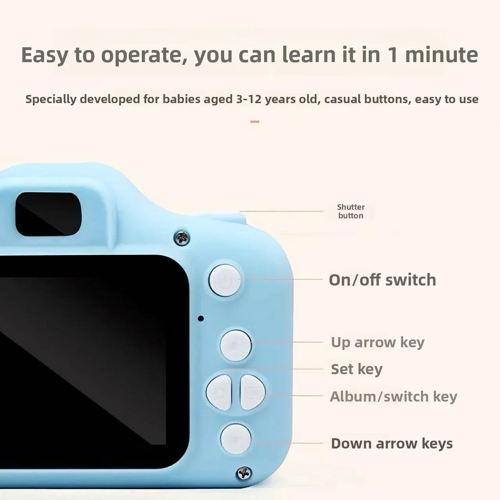 Astronaut Kids HD Digital Camera | Dual Lens, 1080P, 128GB